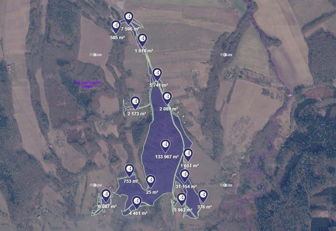 plot for sale, 2,300 m², Lípa, Zlínský Region plot for sale, 2,300 m², Lípa, Zlínský Region