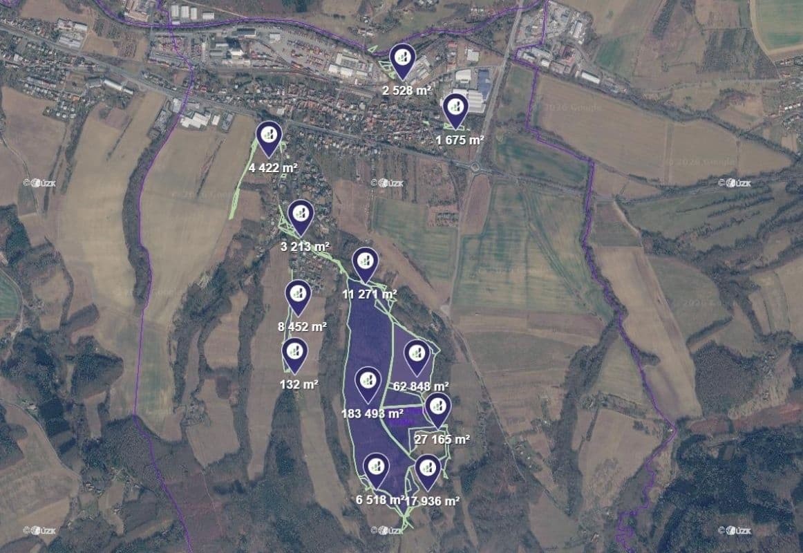 plot for sale, 3,746 m², Lípa, Zlínský Region plot for sale, 3,746 m², Lípa, Zlínský Region