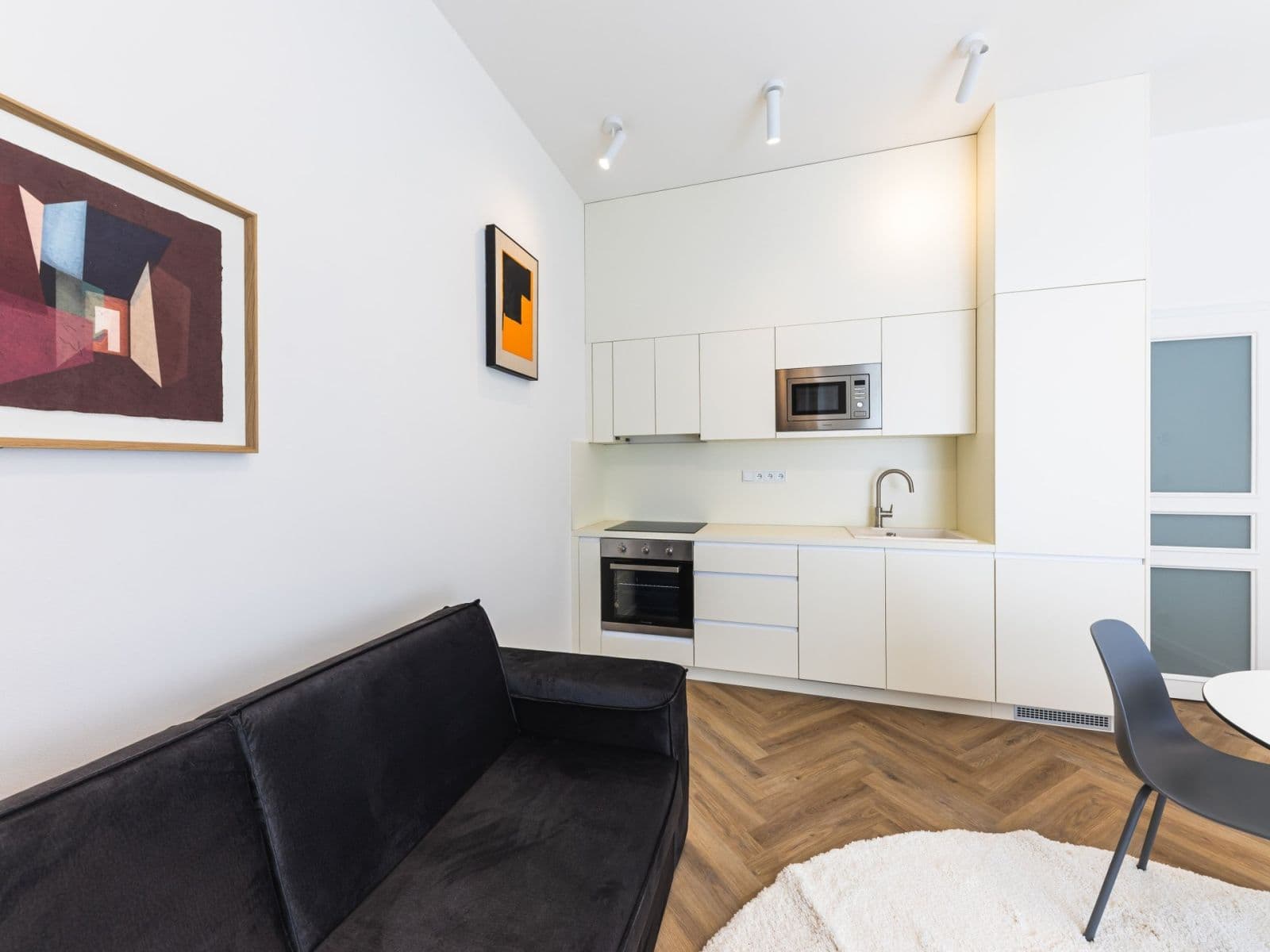 1 bedroom with open-plan kitchen flat to rent, 41 m², Sázavská, Prague, Prague 1 bedroom with open-plan kitchen flat to rent, 41 m², Sázavská, Prague, Prague