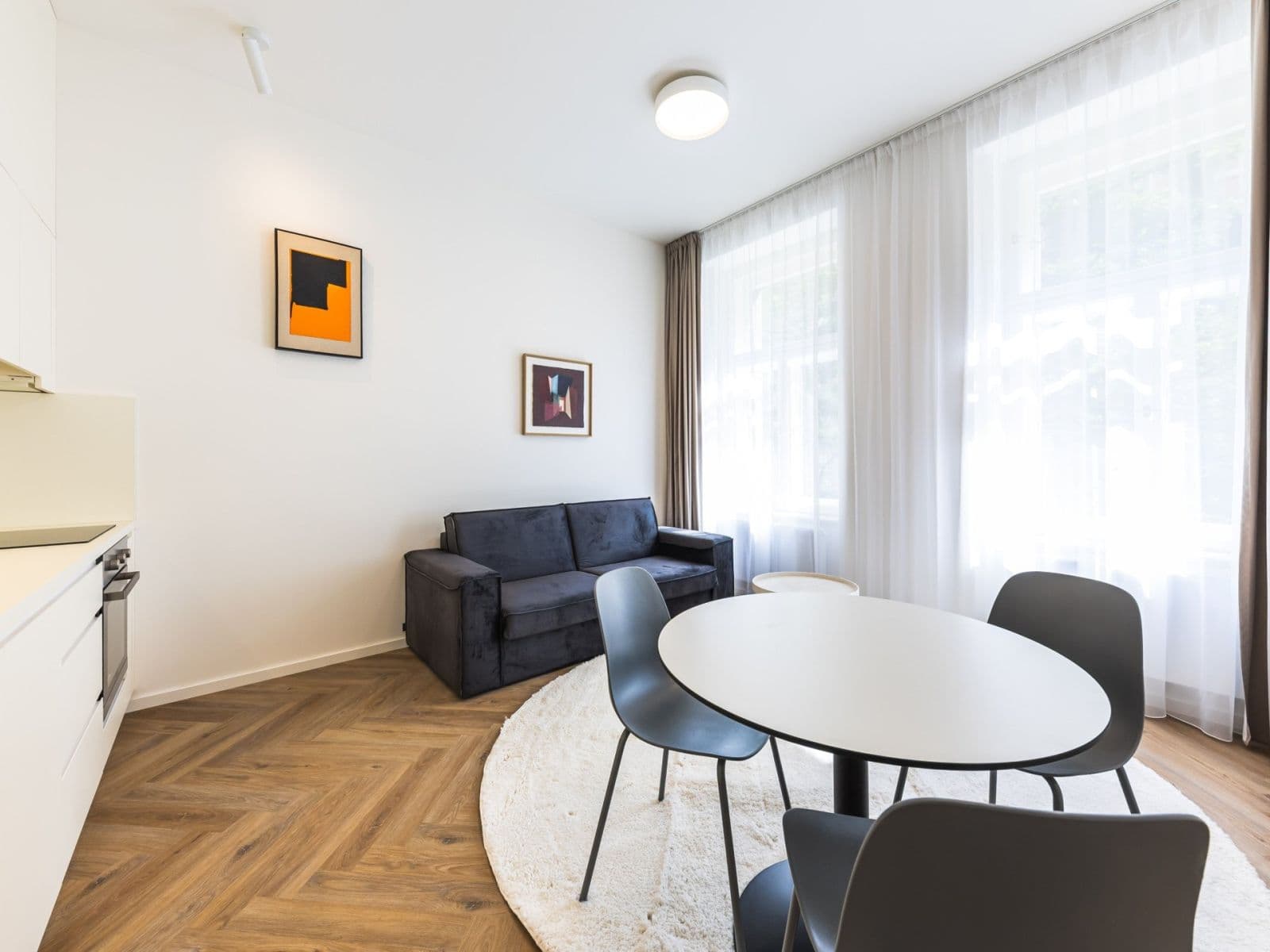 1 bedroom with open-plan kitchen flat to rent, 42 m², Sázavská, Prague, Prague 1 bedroom with open-plan kitchen flat to rent, 42 m², Sázavská, Prague, Prague