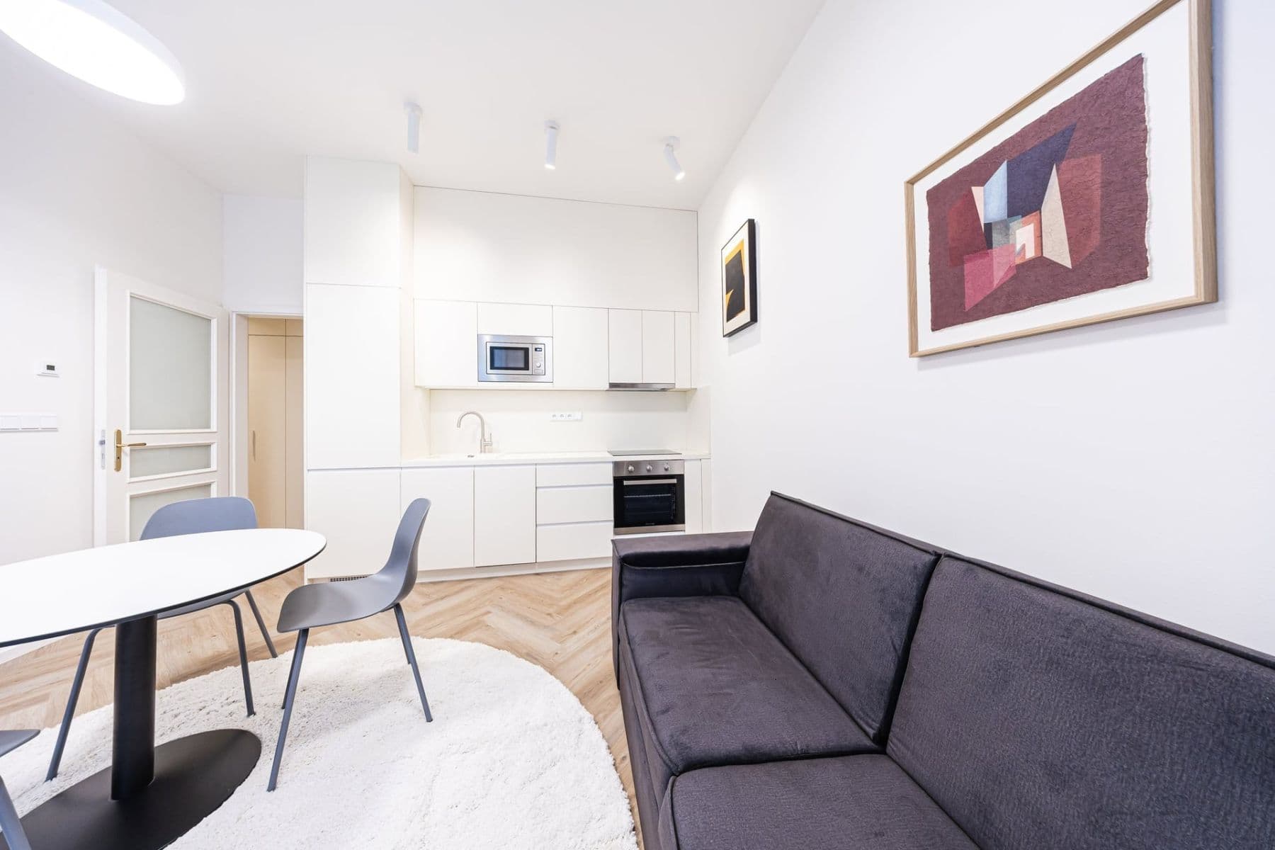 1 bedroom with open-plan kitchen flat to rent, 42 m², Sázavská, Prague, Prague 1 bedroom with open-plan kitchen flat to rent, 42 m², Sázavská, Prague, Prague