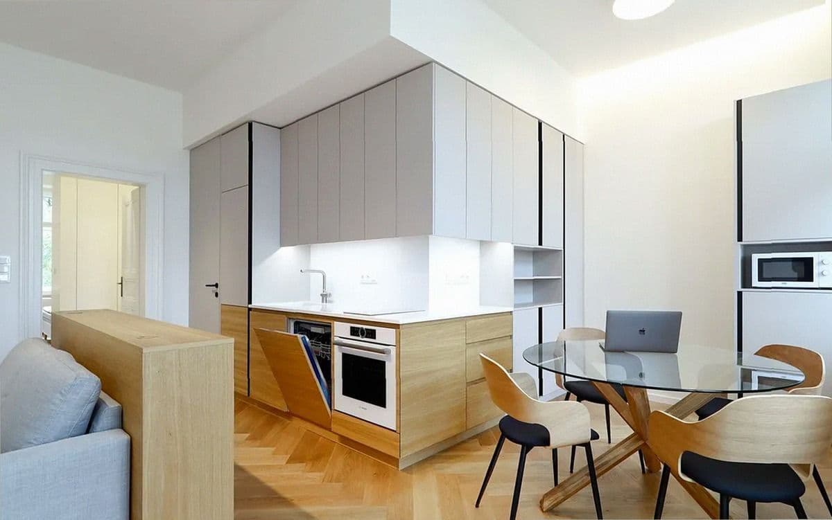 1 bedroom with open-plan kitchen flat to rent, 56 m², Lidická, Prague, Prague 1 bedroom with open-plan kitchen flat to rent, 56 m², Lidická, Prague, Prague
