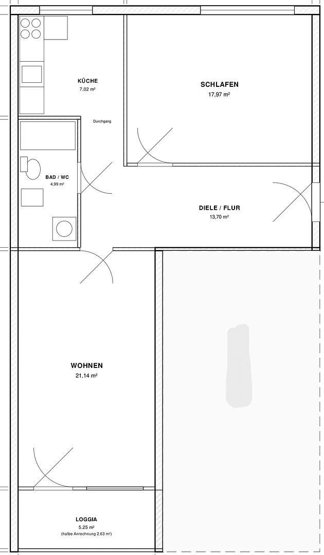 2 bedroom flat for sale, 59 m², Offenbach am Main, Hesse 2 bedroom flat for sale, 59 m², Offenbach am Main, Hesse
