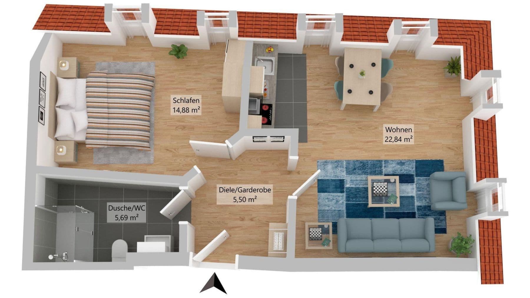 2 bedroom flat to rent, 49 m², Thomasiusstr. 35, Halle (Saale), Saxony-Anhalt 2 bedroom flat to rent, 49 m², Thomasiusstr. 35, Halle (Saale), Saxony-Anhalt