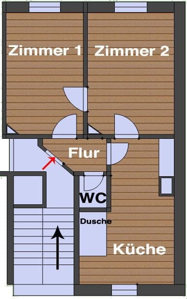 2 bedroom flat to rent, 43 m², Offenbach am Main, Hesse 2 bedroom flat to rent, 43 m², Offenbach am Main, Hesse