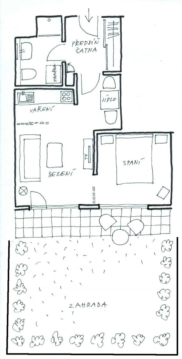 Studio flat to rent, 42 m², K Vystrkovu, Prague, Prague Studio flat to rent, 42 m², K Vystrkovu, Prague, Prague