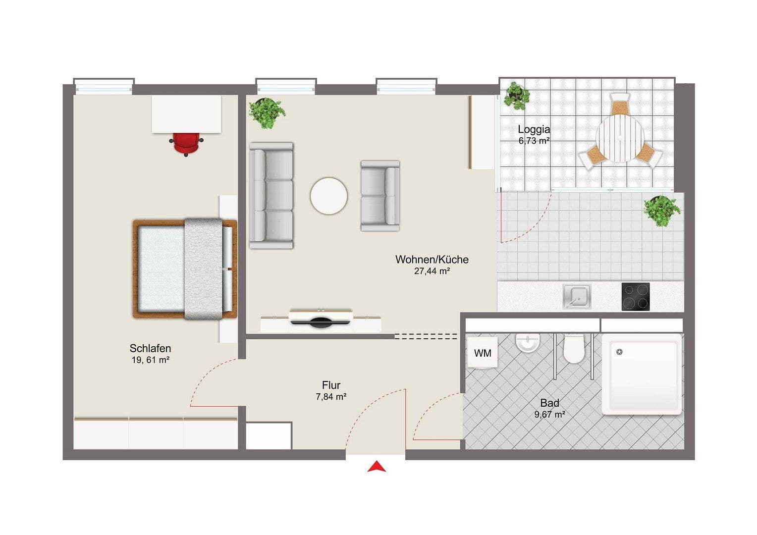 2 bedroom flat to rent, 67 m², Steinweg 1-3, Gehrden, Lower Saxony 2 bedroom flat to rent, 67 m², Steinweg 1-3, Gehrden, Lower Saxony
