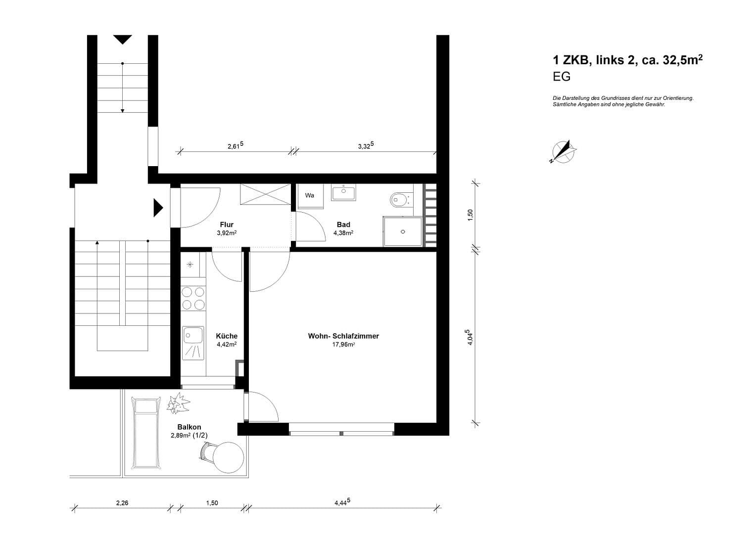 1 bedroom flat to rent, 32 m², Kaiserslautern, Rhineland-Palatinate 1 bedroom flat to rent, 32 m², Kaiserslautern, Rhineland-Palatinate