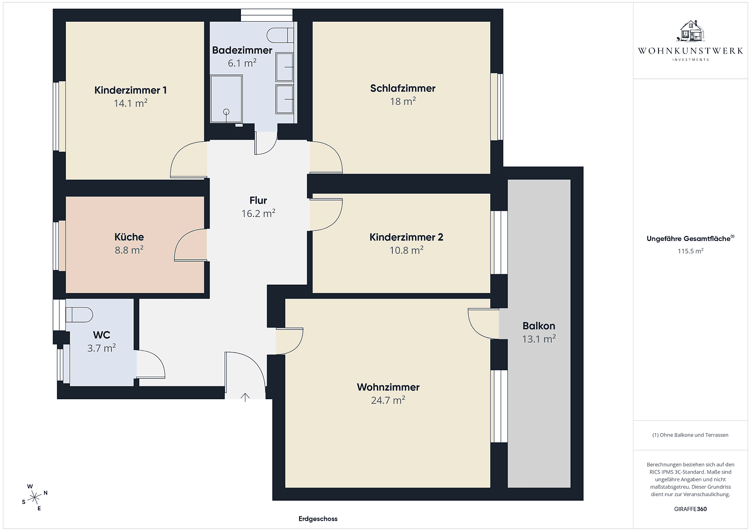5 bedroom flat for sale, 127 m², Humboldtstraße 10b, Erlangen, Bavaria 5 bedroom flat for sale, 127 m², Humboldtstraße 10b, Erlangen, Bavaria