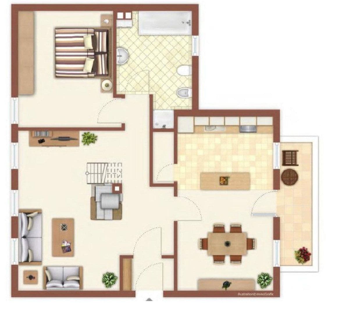 1 bedroom with open-plan kitchen flat to rent, 77 m², Sindelsdorfer Straße 55, Penzberg, Bavaria 1 bedroom with open-plan kitchen flat to rent, 77 m², Sindelsdorfer Straße 55, Penzberg, Bavaria