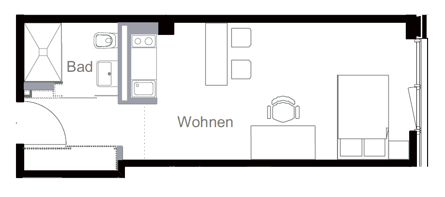 1 bedroom flat to rent, 32 m², Schillerstr.41, München, Bavaria 1 bedroom flat to rent, 32 m², Schillerstr.41, München, Bavaria
