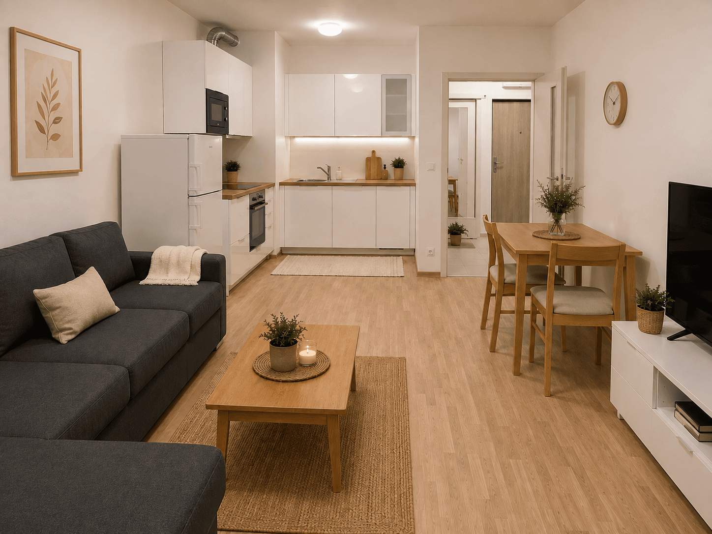 1 bedroom with open-plan kitchen flat to rent, 52 m², Waltariho, Prague, Prague 1 bedroom with open-plan kitchen flat to rent, 52 m², Waltariho, Prague, Prague