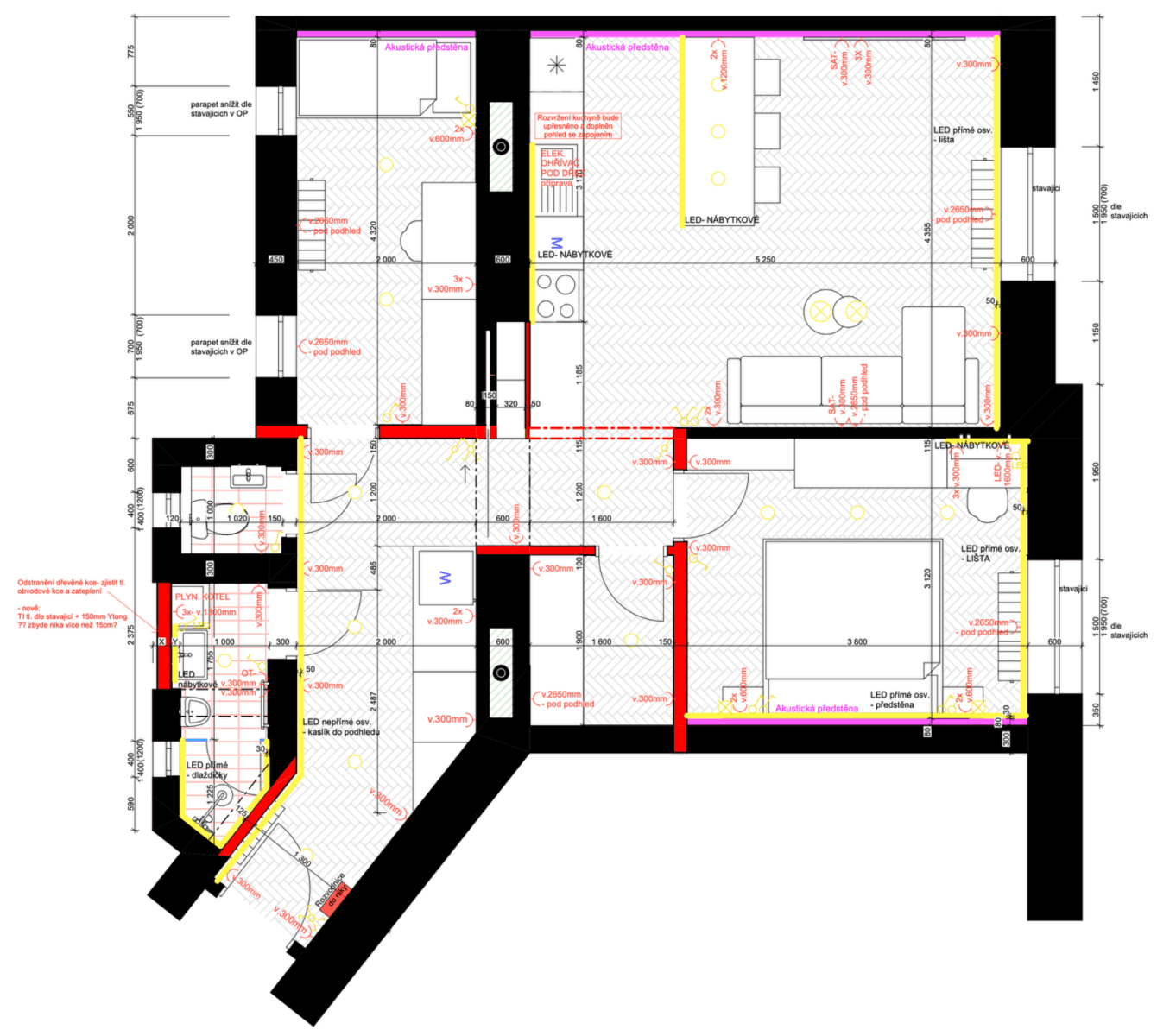 2 bedroom with open-plan kitchen flat to rent, 64 m², Na Folimance, Prague, Prague 2 bedroom with open-plan kitchen flat to rent, 64 m², Na Folimance, Prague, Prague