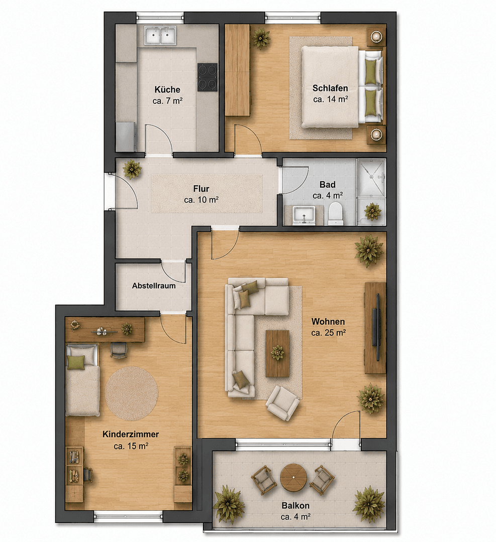 3 bedroom flat to rent, 78 m², Im Hespe 37, Garbsen, Lower Saxony 3 bedroom flat to rent, 78 m², Im Hespe 37, Garbsen, Lower Saxony