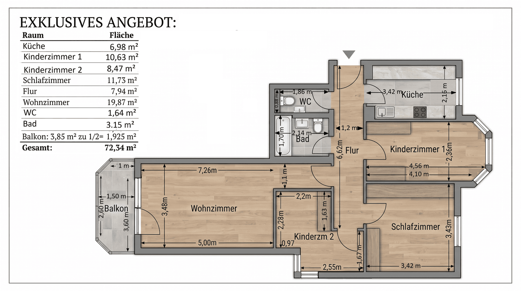4 bedroom flat for sale, 73 m², Unterschleißheim, Bavaria 4 bedroom flat for sale, 73 m², Unterschleißheim, Bavaria