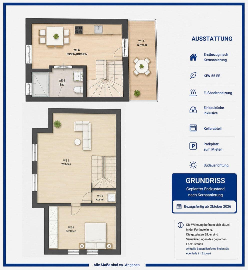 1 bedroom with open-plan kitchen flat to rent, 62 m², Magdalenenstraße 1, Gernsheim, Hesse 1 bedroom with open-plan kitchen flat to rent, 62 m², Magdalenenstraße 1, Gernsheim, Hesse