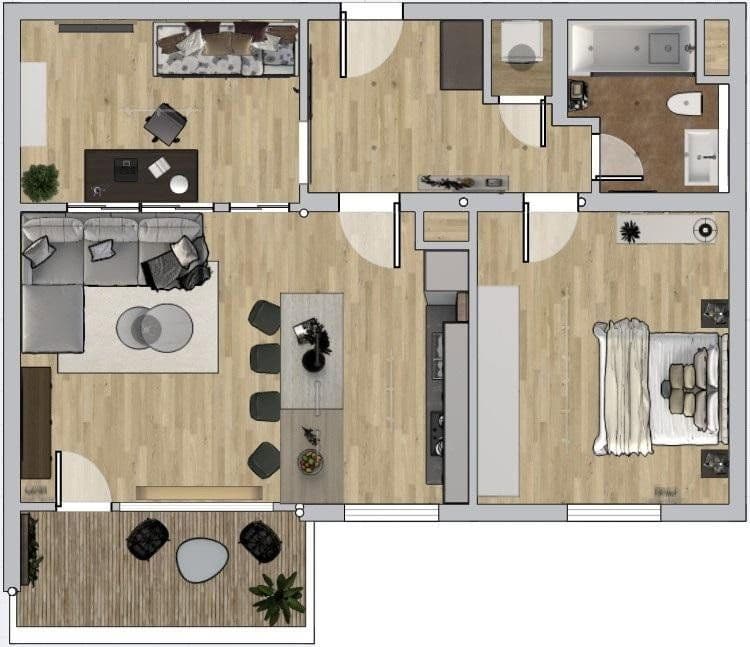 1 bedroom with open-plan kitchen flat for sale, 71 m², München, Bavaria 1 bedroom with open-plan kitchen flat for sale, 71 m², München, Bavaria