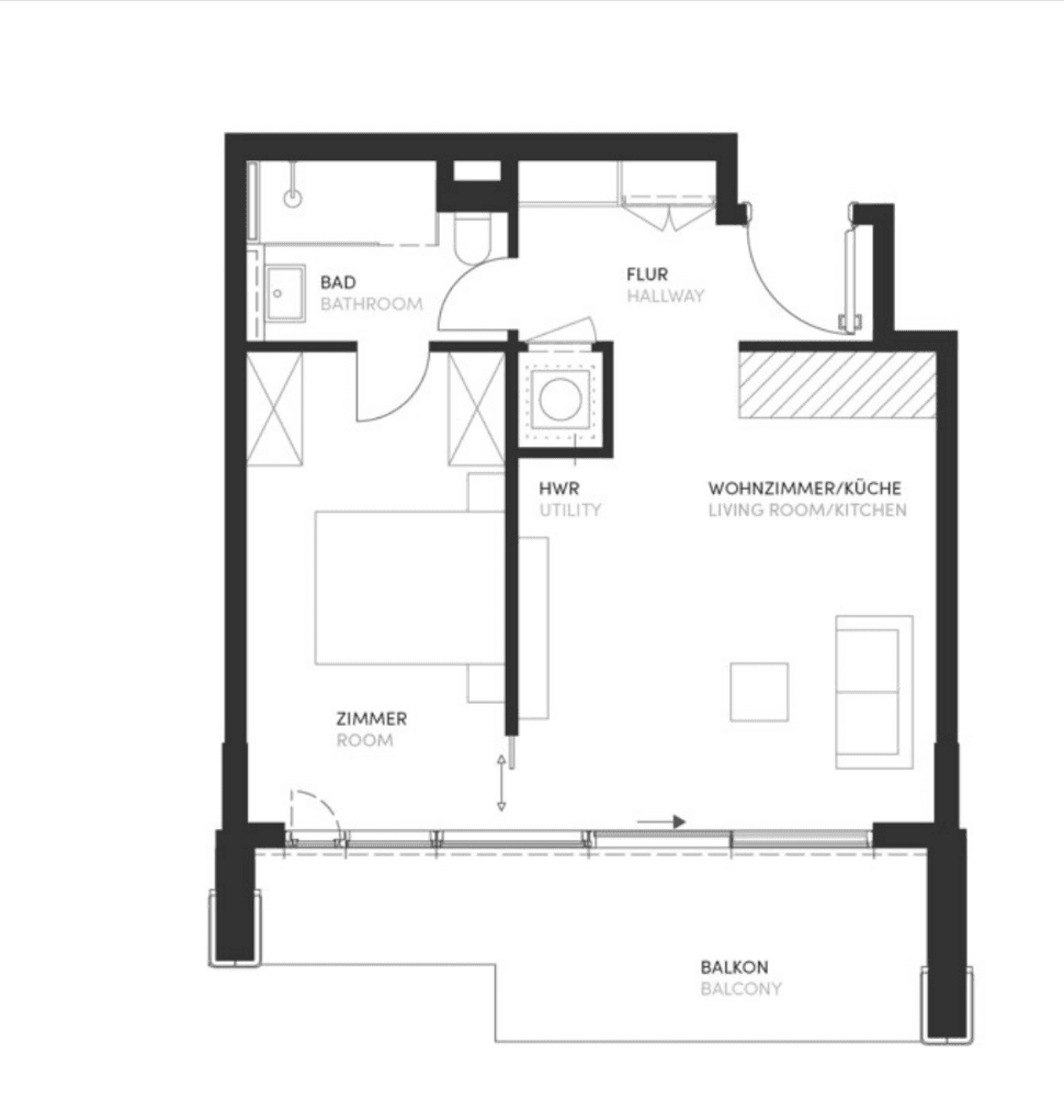 2 bedroom flat to rent, 50 m², Europa-Allee 11, Frankfurt am Main, Hesse 2 bedroom flat to rent, 50 m², Europa-Allee 11, Frankfurt am Main, Hesse