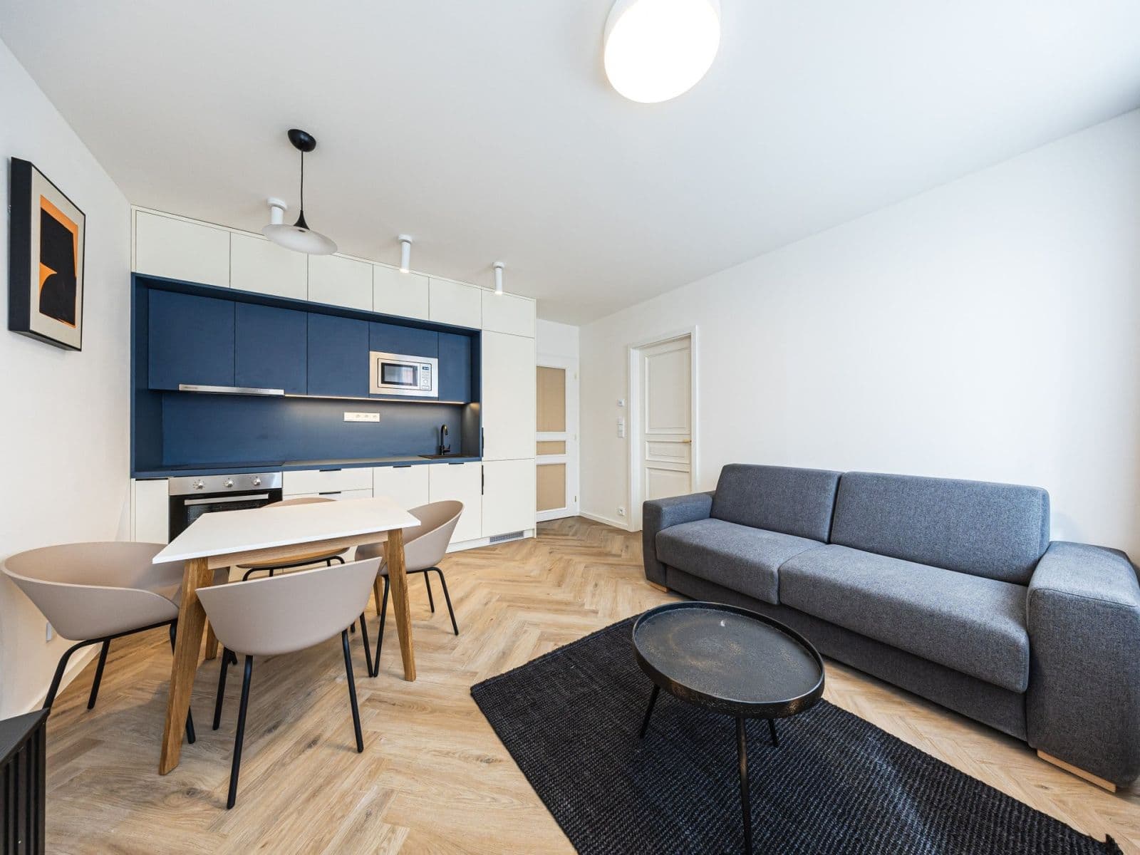 1 bedroom with open-plan kitchen flat to rent, 43 m², Sázavská, Prague, Prague 1 bedroom with open-plan kitchen flat to rent, 43 m², Sázavská, Prague, Prague