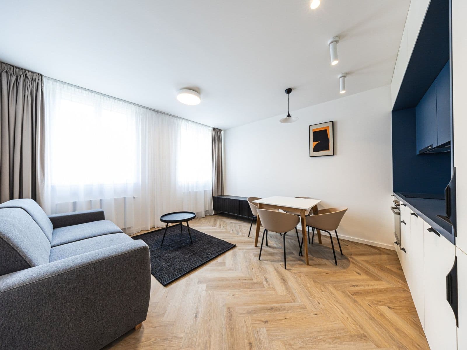 1 bedroom with open-plan kitchen flat to rent, 43 m², Sázavská, Prague, Prague 1 bedroom with open-plan kitchen flat to rent, 43 m², Sázavská, Prague, Prague