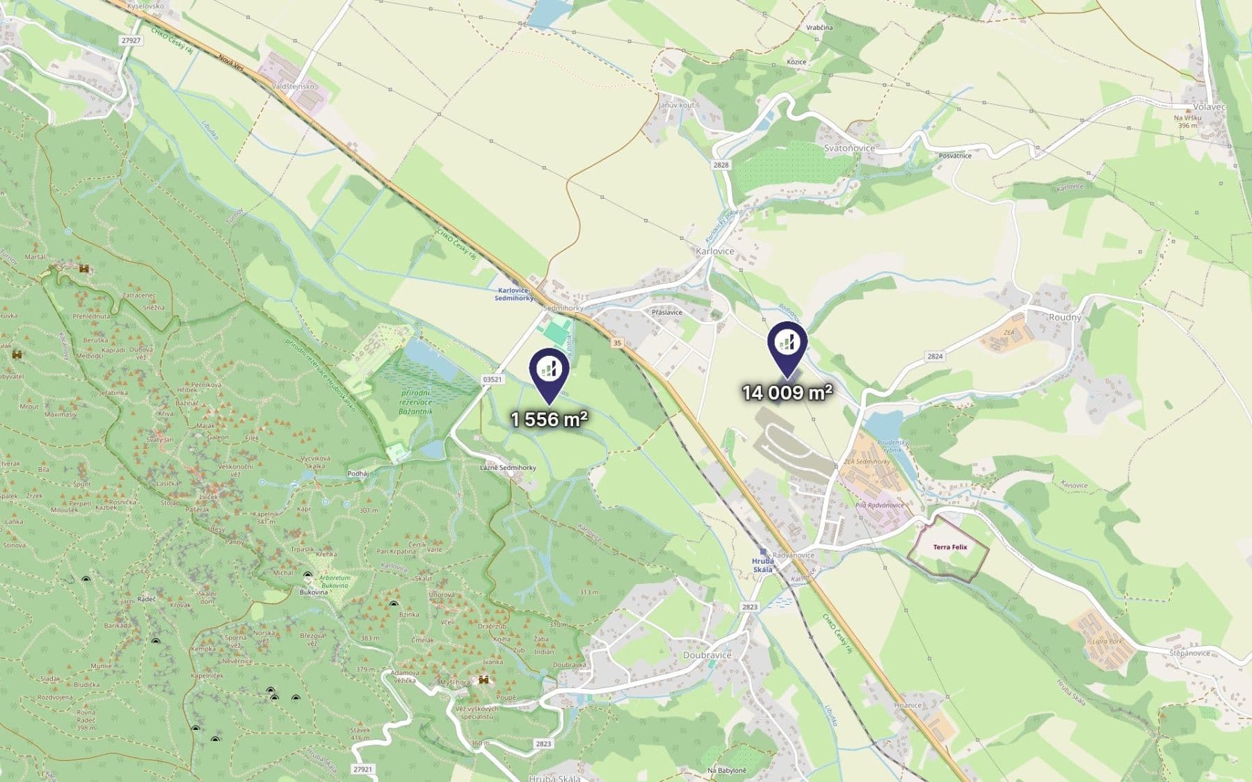 plot for sale, 15,565 m², Karlovice, Liberecký Region plot for sale, 15,565 m², Karlovice, Liberecký Region