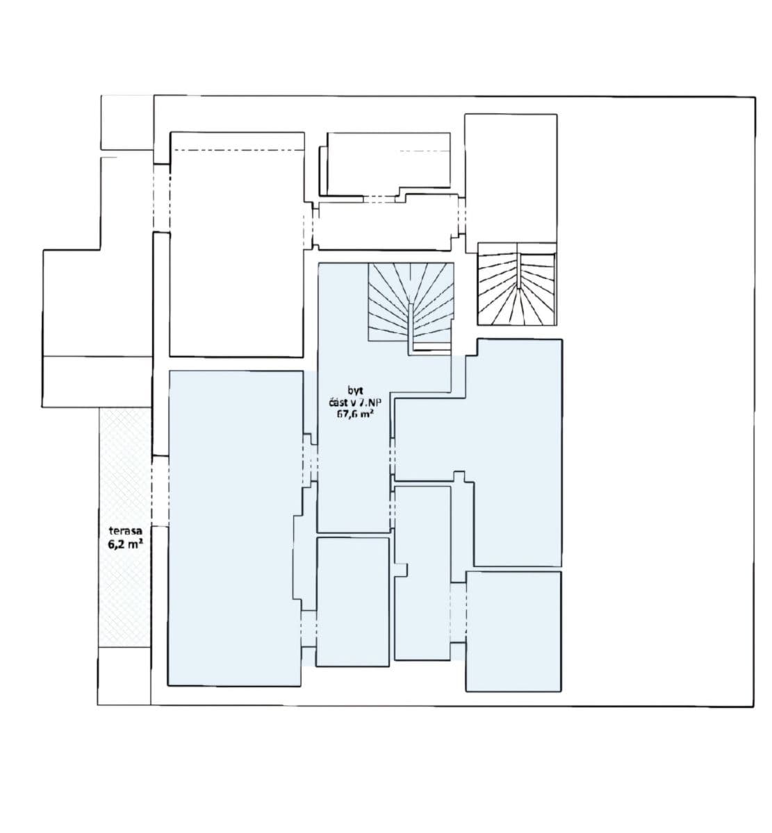 1 bedroom with open-plan kitchen flat for sale, 69 m², Moskevská, Prague, Prague 1 bedroom with open-plan kitchen flat for sale, 69 m², Moskevská, Prague, Prague