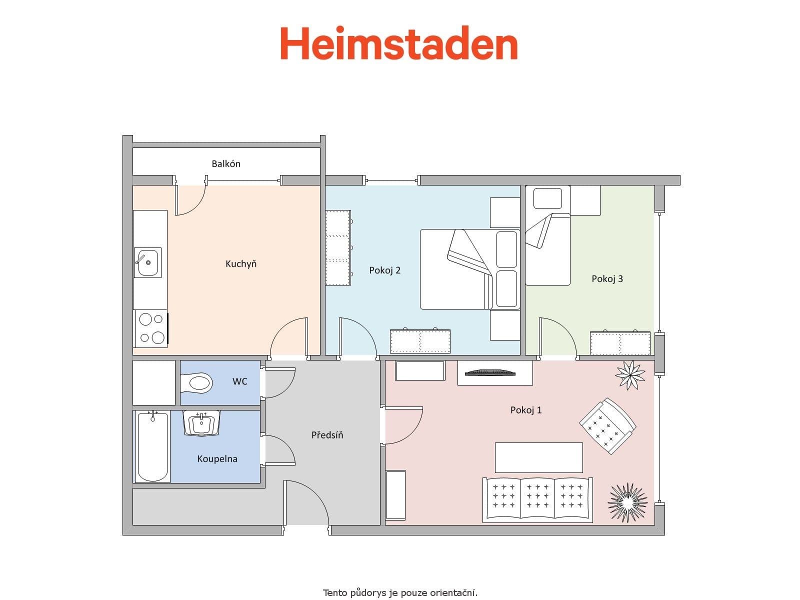 3 bedroom flat to rent, 66 m², Československé armády, Frýdek-Místek, Moravskoslezský Region 3 bedroom flat to rent, 66 m², Československé armády, Frýdek-Místek, Moravskoslezský Region