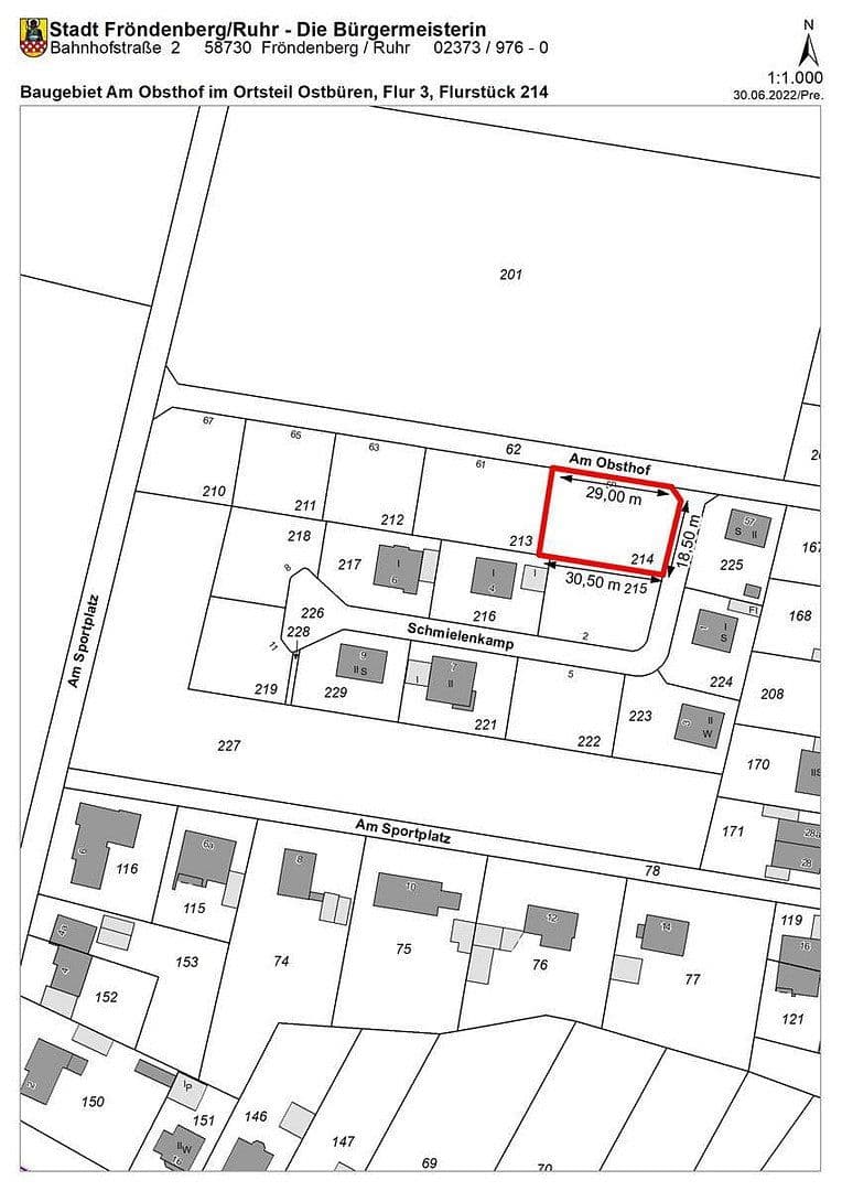 plot for sale, 705 m², Am Obsthof 59, Fröndenberg/Ruhr, North Rhine-Westphalia plot for sale, 705 m², Am Obsthof 59, Fröndenberg/Ruhr, North Rhine-Westphalia
