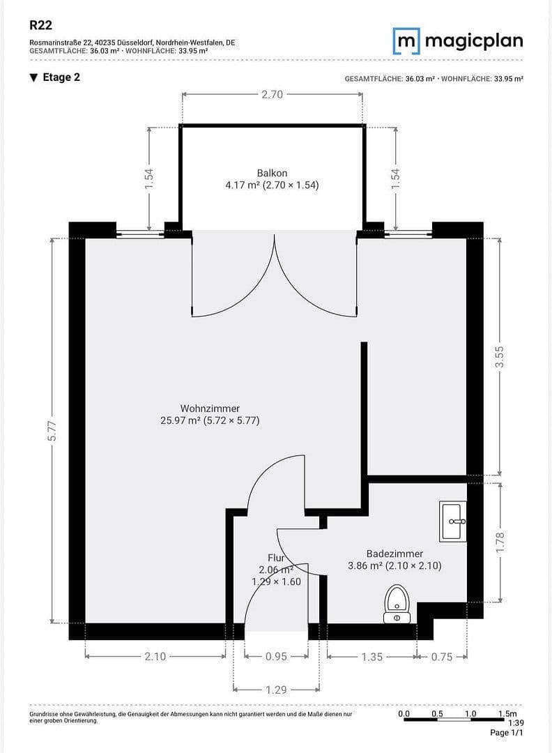 1 bedroom flat for sale, 33 m², Rosmarinstr. 22, Düsseldorf, North Rhine-Westphalia 1 bedroom flat for sale, 33 m², Rosmarinstr. 22, Düsseldorf, North Rhine-Westphalia