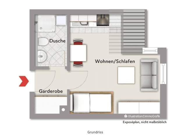 1 bedroom flat to rent, 25 m², Karl-Bröger-Straße 18, Nürnberg, Bavaria 1 bedroom flat to rent, 25 m², Karl-Bröger-Straße 18, Nürnberg, Bavaria