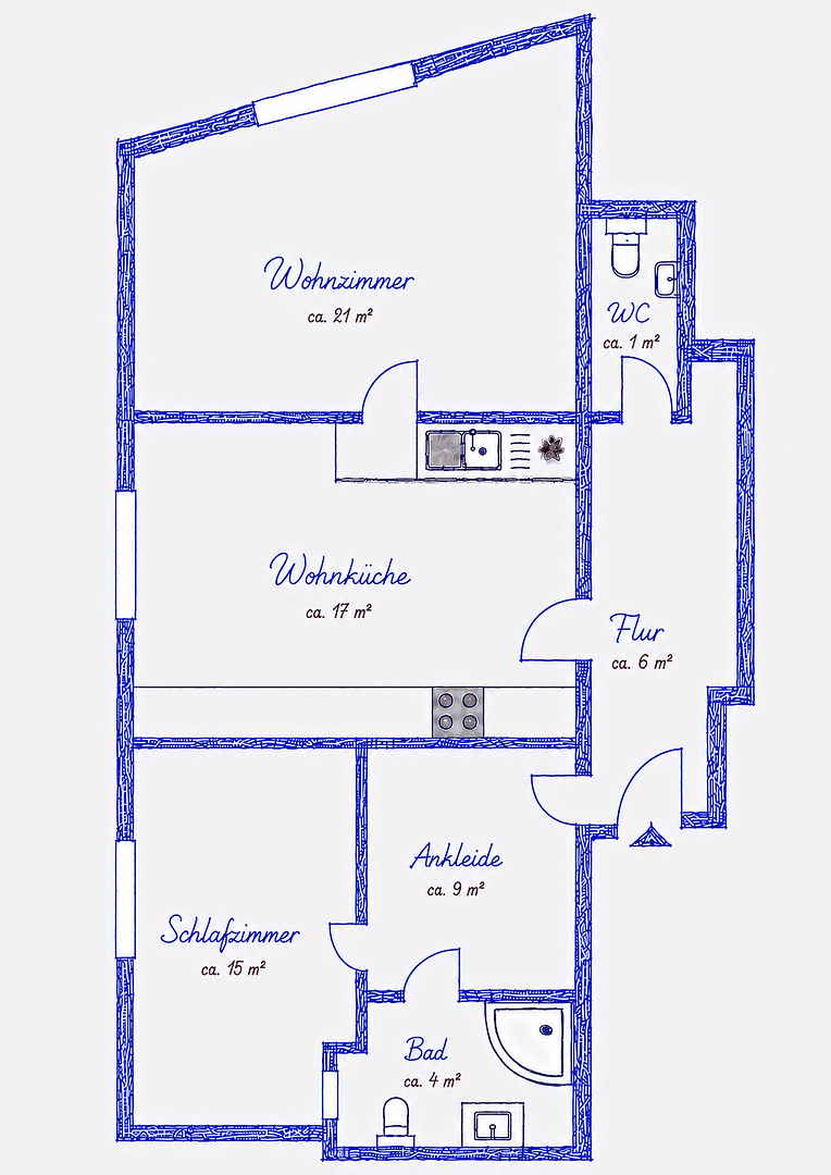 1 bedroom with open-plan kitchen flat for sale, 73 m², München, Bavaria 1 bedroom with open-plan kitchen flat for sale, 73 m², München, Bavaria
