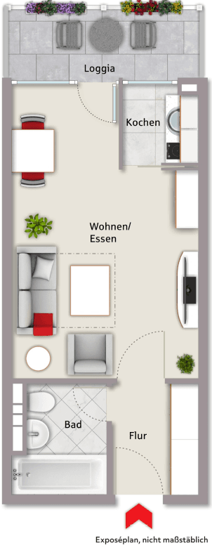 1 bedroom flat to rent, 29 m², Wichernstr. 14, Erlangen, Bavaria 1 bedroom flat to rent, 29 m², Wichernstr. 14, Erlangen, Bavaria