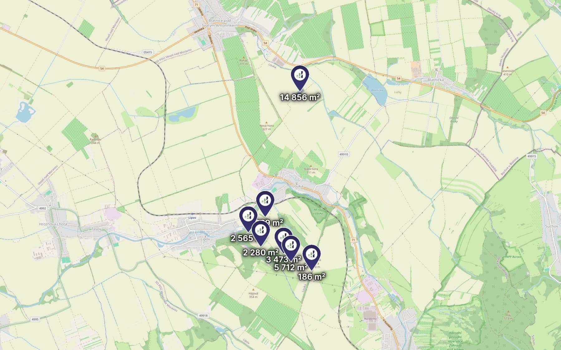plot for sale, 32,101 m², Louka, Jihomoravský Region plot for sale, 32,101 m², Louka, Jihomoravský Region