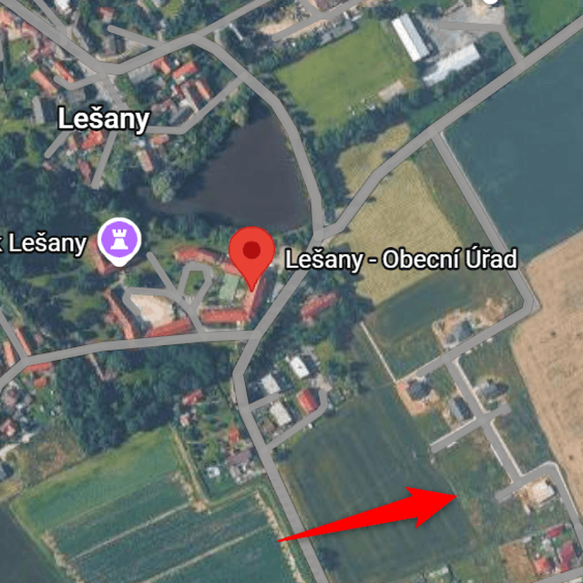 plot to rent, 735 m², Lešany, Středočeský Region plot to rent, 735 m², Lešany, Středočeský Region