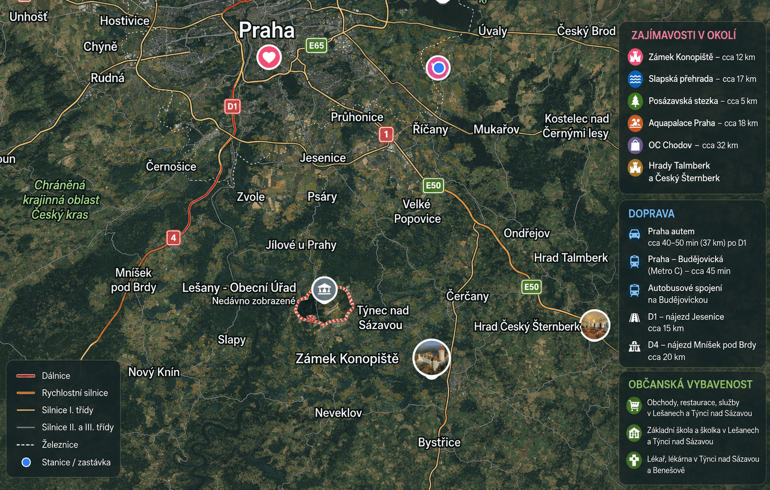 plot to rent, 735 m², Lešany, Středočeský Region plot to rent, 735 m², Lešany, Středočeský Region