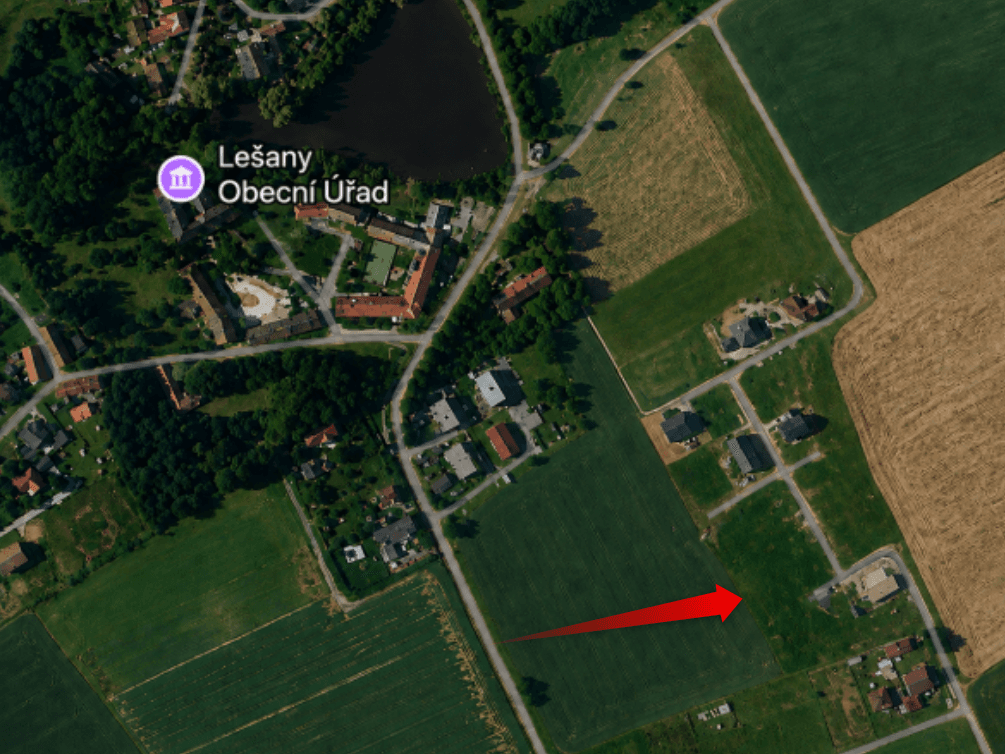 plot to rent, 735 m², Lešany, Středočeský Region plot to rent, 735 m², Lešany, Středočeský Region