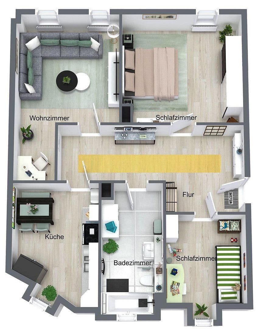 3 bedroom flat to rent, 84 m², Chemnitzer Str. 72, Meerane, Saxony 3 bedroom flat to rent, 84 m², Chemnitzer Str. 72, Meerane, Saxony