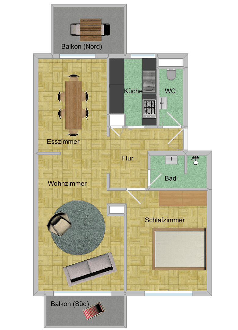 3 bedroom flat for sale, 66 m², Stuttgart, Baden-Württemberg 3 bedroom flat for sale, 66 m², Stuttgart, Baden-Württemberg