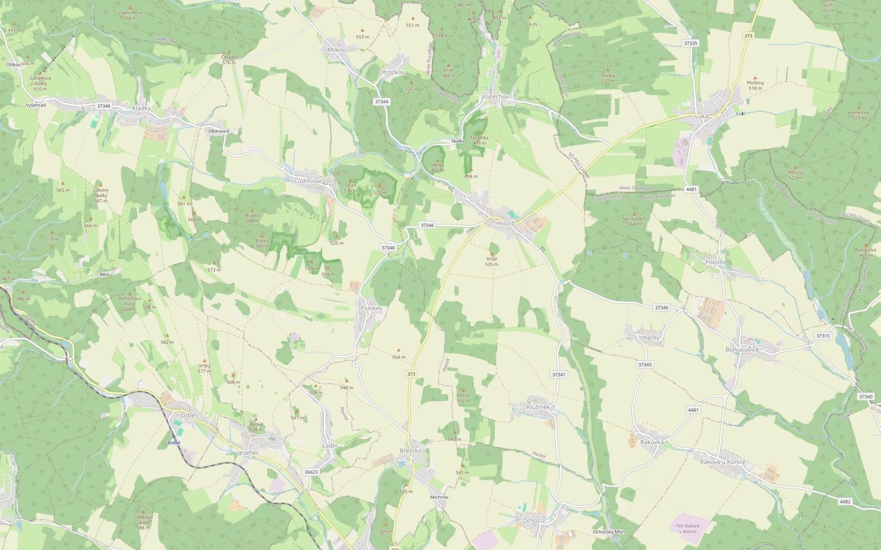 plot for sale, 8,833 m², Hvozd, Olomoucký Region plot for sale, 8,833 m², Hvozd, Olomoucký Region