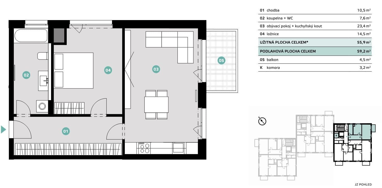 1 bedroom with open-plan kitchen flat to rent, 56 m², Slaný, Středočeský Region 1 bedroom with open-plan kitchen flat to rent, 56 m², Slaný, Středočeský Region