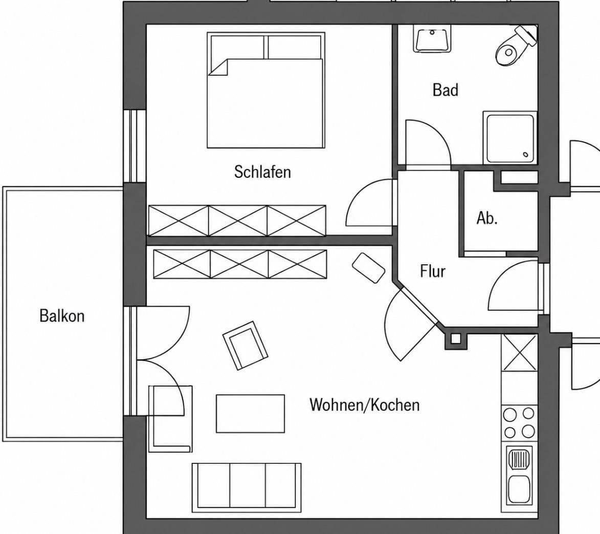 2 bedroom flat for sale, 54 m², Weyhe, Lower Saxony 2 bedroom flat for sale, 54 m², Weyhe, Lower Saxony