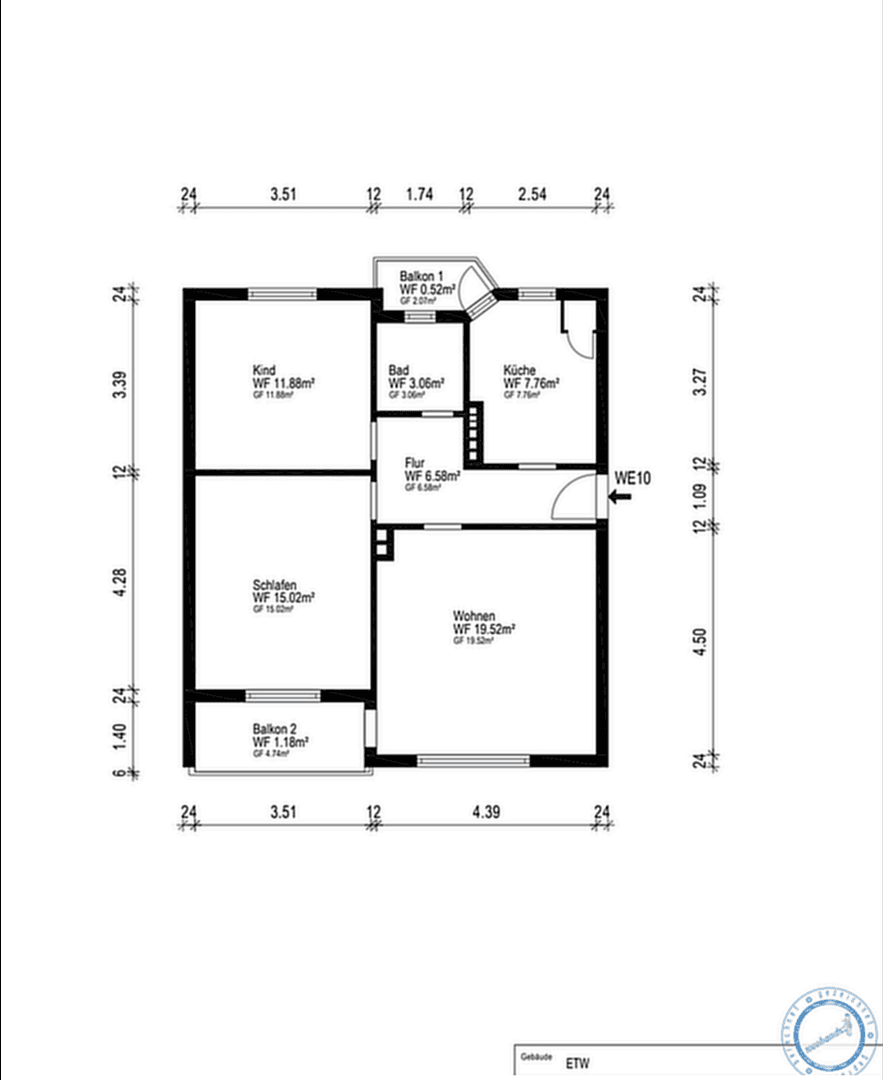 3 bedroom flat to rent, 67 m², Bremerhaven, Bremen 3 bedroom flat to rent, 67 m², Bremerhaven, Bremen