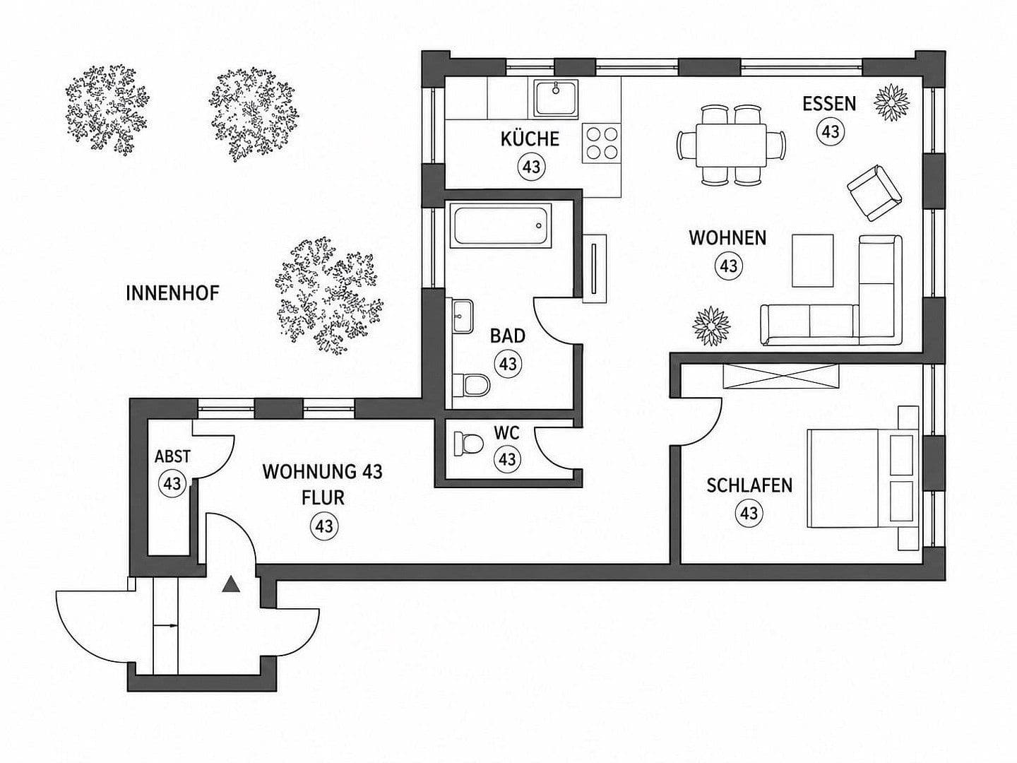 2 bedroom flat to rent, 84 m², Albstadt, Baden-Württemberg 2 bedroom flat to rent, 84 m², Albstadt, Baden-Württemberg