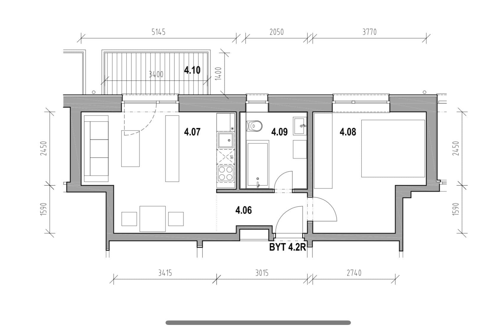 2 bedroom flat to rent, 46 m², Račianska, Nové Mesto, Bratislavský Region 2 bedroom flat to rent, 46 m², Račianska, Nové Mesto, Bratislavský Region