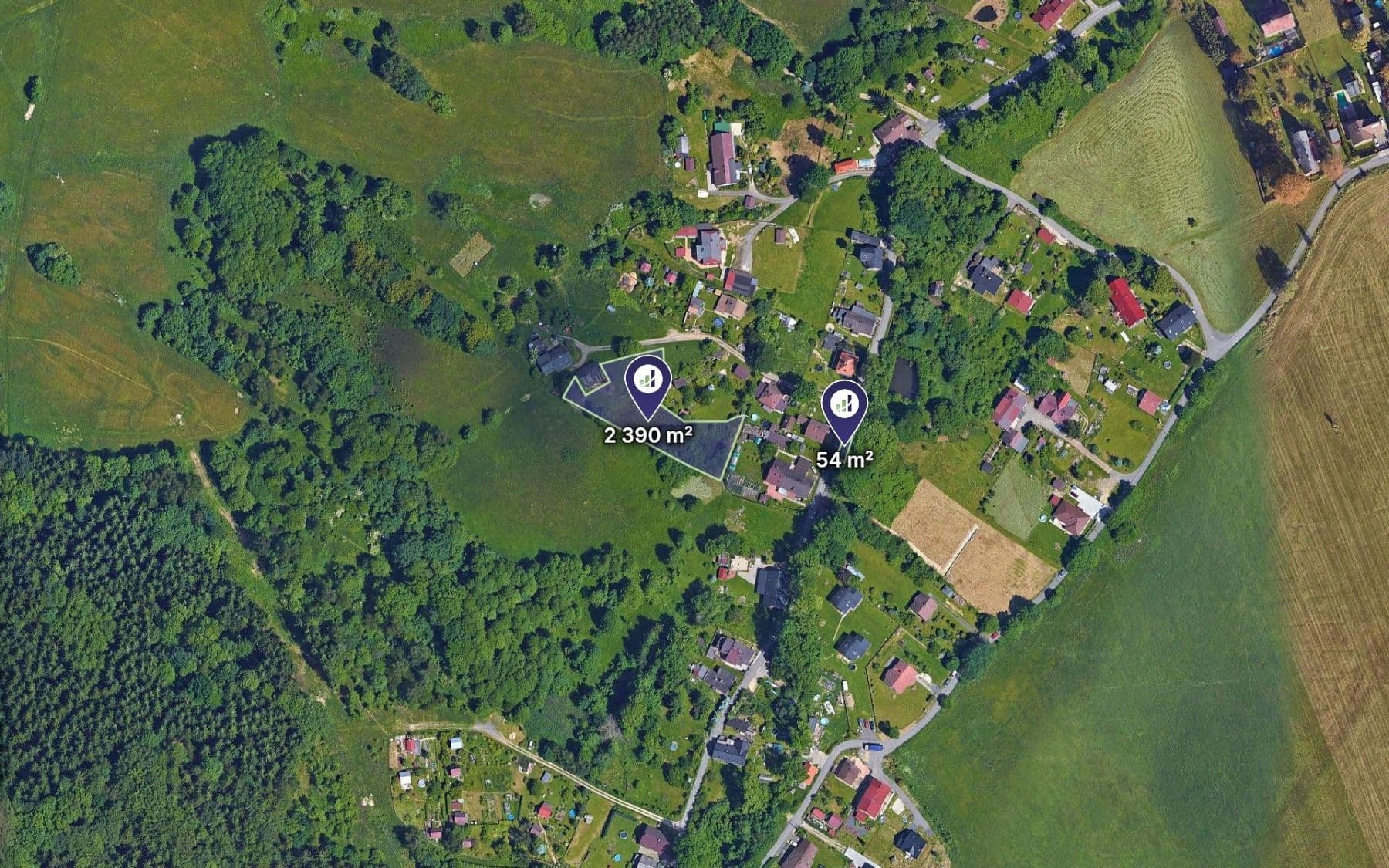 plot for sale, 2,444 m², Liberec, Liberecký Region plot for sale, 2,444 m², Liberec, Liberecký Region