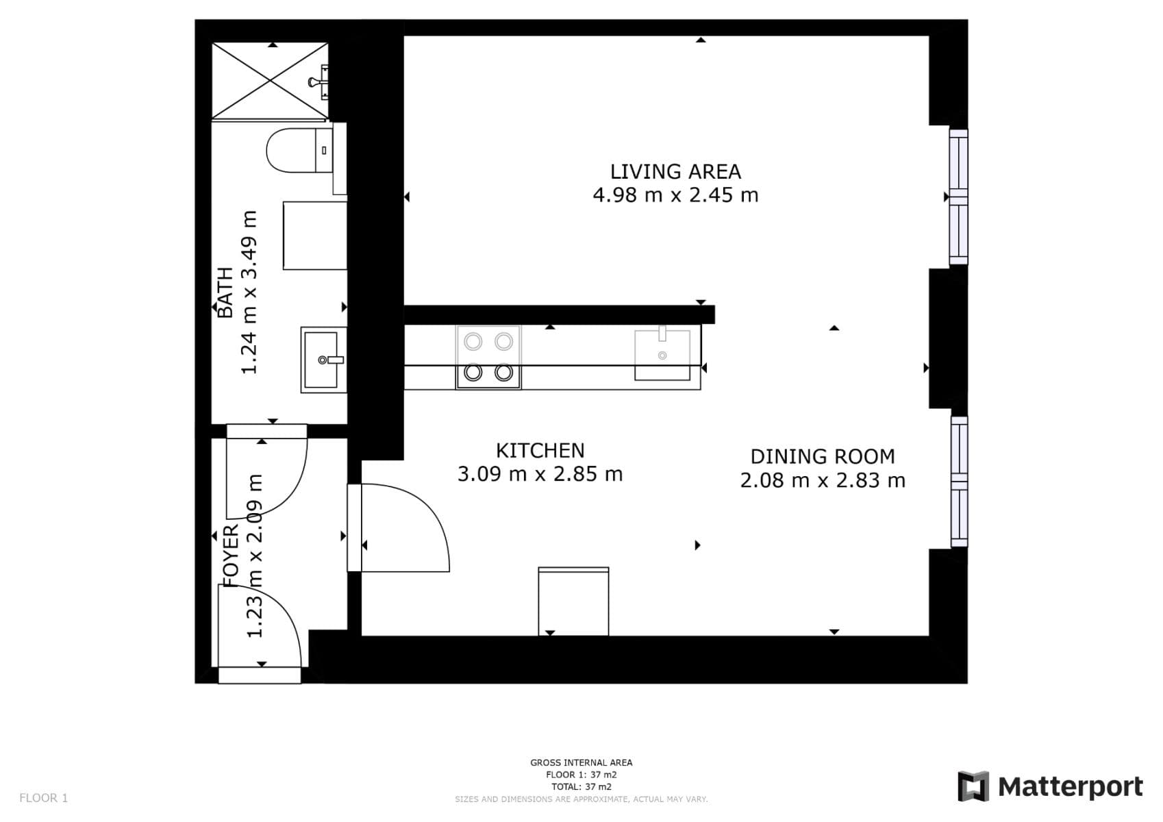 Studio flat to rent, 33 m², Františka Kadlece, Prague, Prague Studio flat to rent, 33 m², Františka Kadlece, Prague, Prague