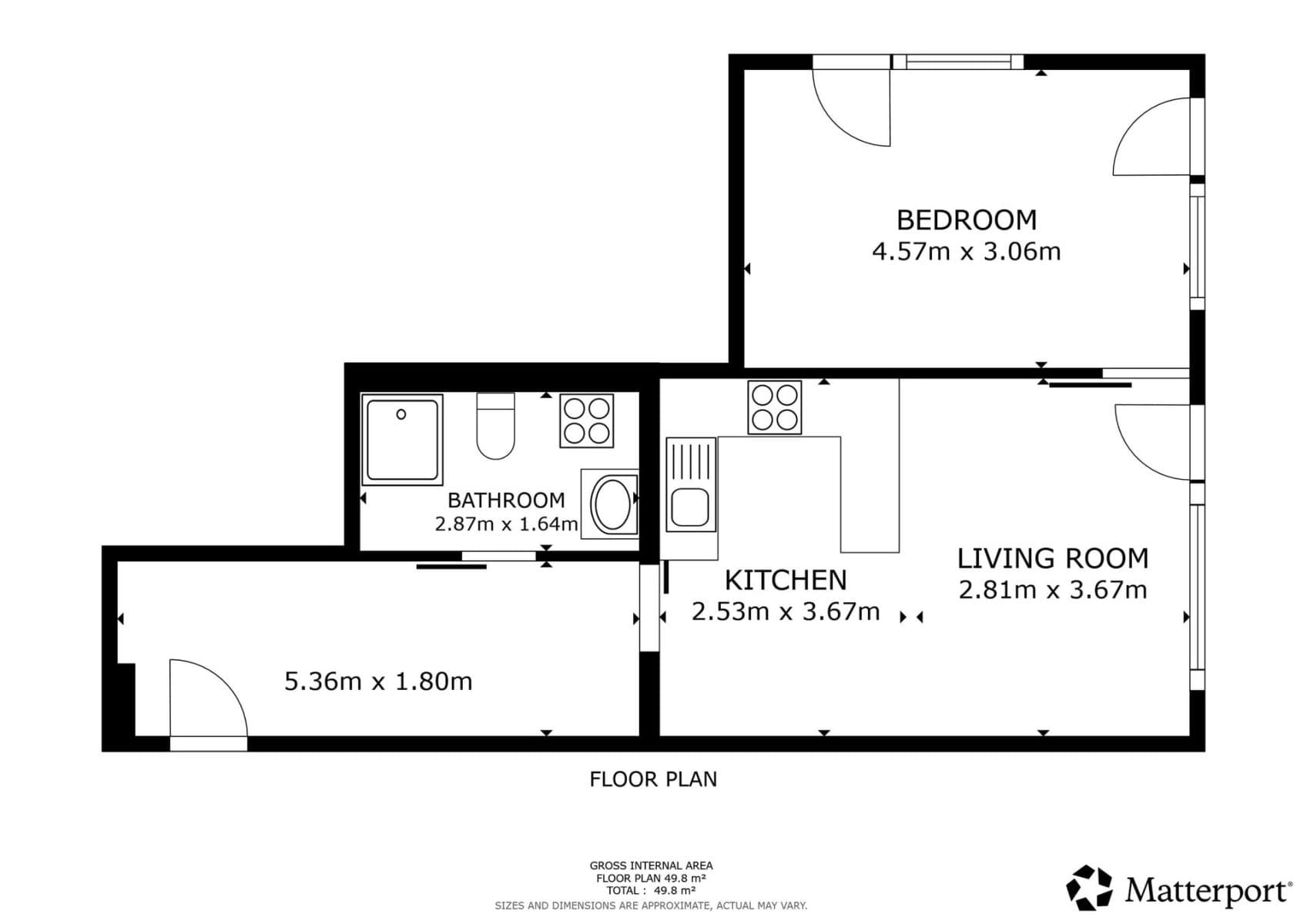 1 bedroom with open-plan kitchen flat to rent, 52 m², Kurta Konráda, Prague, Prague 1 bedroom with open-plan kitchen flat to rent, 52 m², Kurta Konráda, Prague, Prague