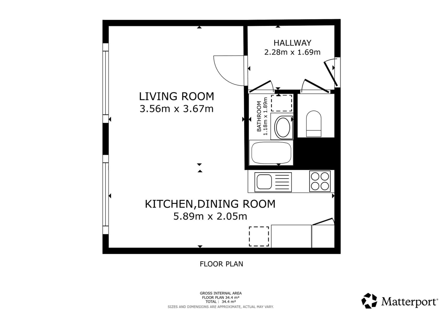 Studio flat to rent, 36 m², Nušlova, Prague, Prague Studio flat to rent, 36 m², Nušlova, Prague, Prague