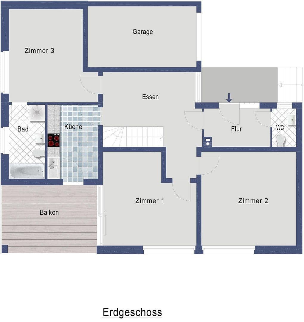 1 bedroom flat to rent, 22 m², Schillerstraße 41, Weil der Stadt, Baden-Württemberg 1 bedroom flat to rent, 22 m², Schillerstraße 41, Weil der Stadt, Baden-Württemberg
