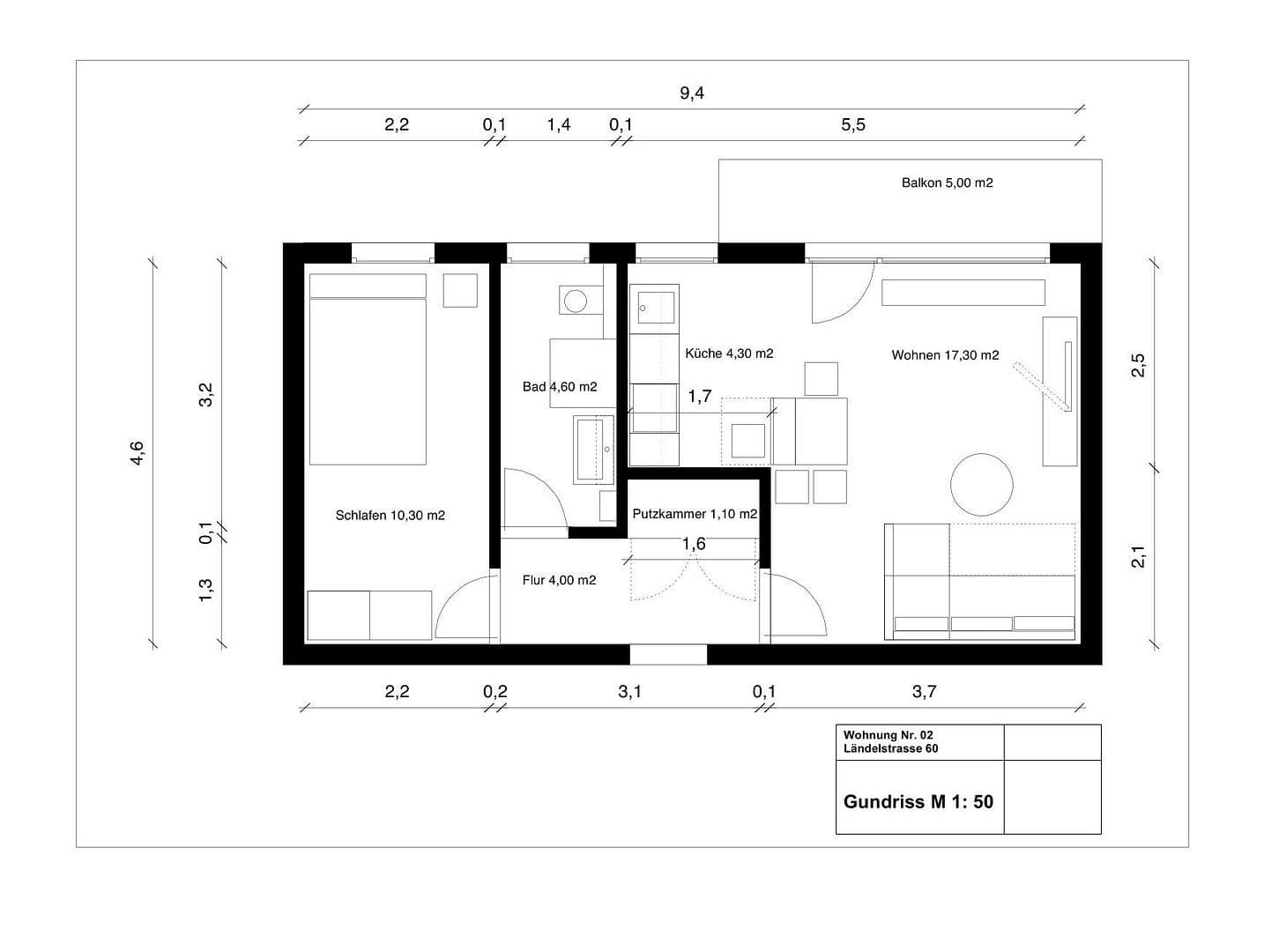 1 bedroom with open-plan kitchen flat to rent, 44 m², Ländelstraße 60, Kaiserslautern, Rhineland-Palatinate 1 bedroom with open-plan kitchen flat to rent, 44 m², Ländelstraße 60, Kaiserslautern, Rhineland-Palatinate